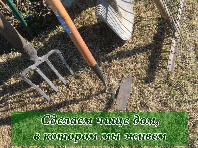 Сделаем чище наш дом.