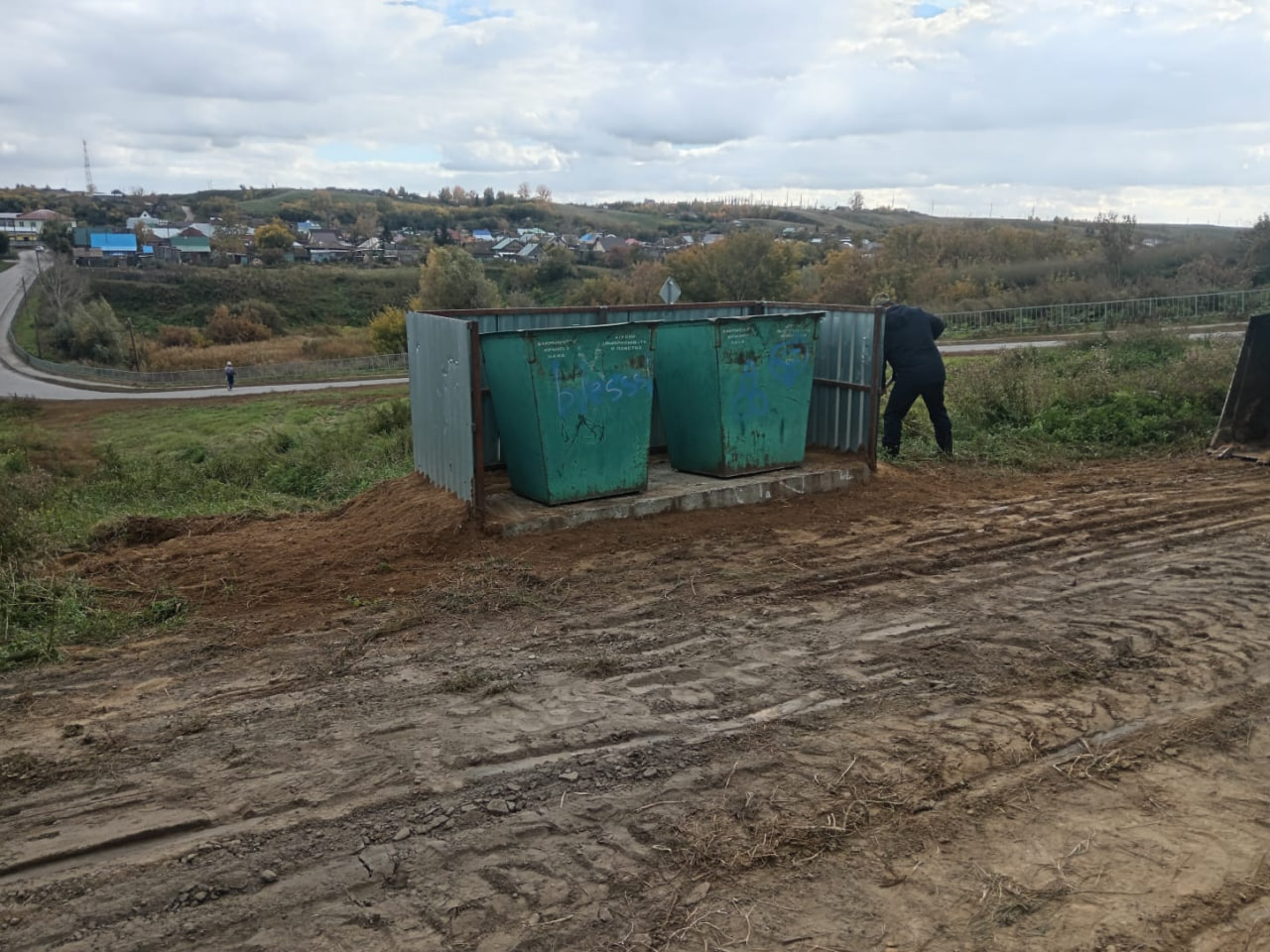 Новая площадка для сбора ТКО.