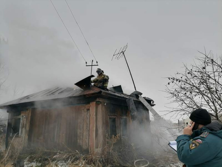 Пожар в Новообинцево.